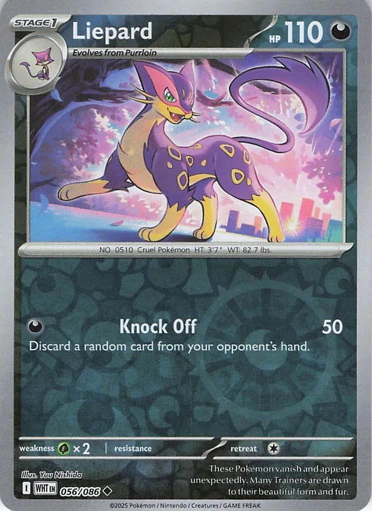 White Flare Liepard #56/86 Reverse Holo
